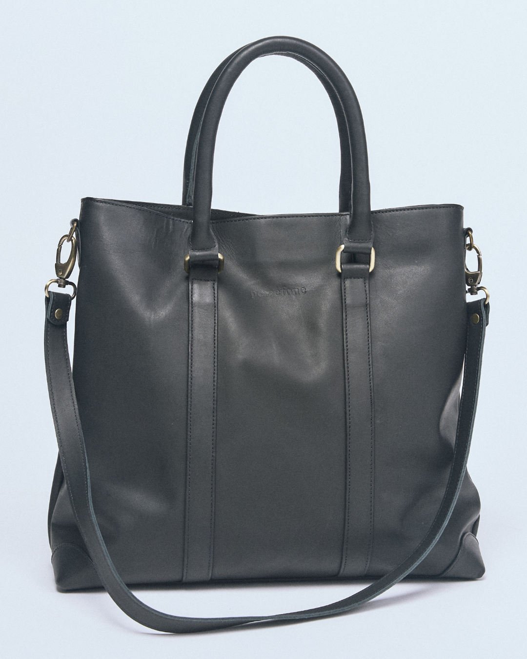 Tote Cuero Negra 38